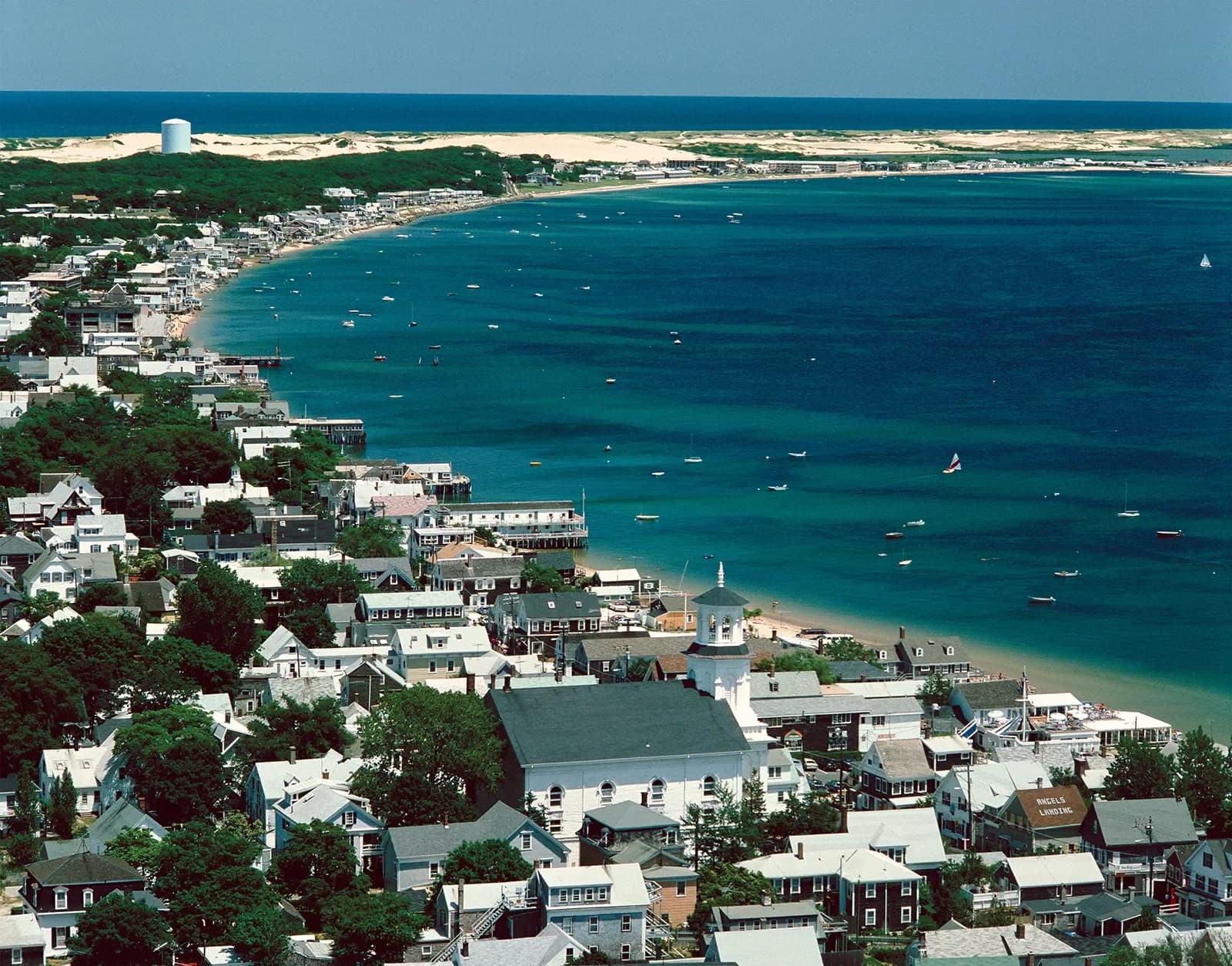 Taproom and brewing tanks at Cape Cod Beer in Hyannis